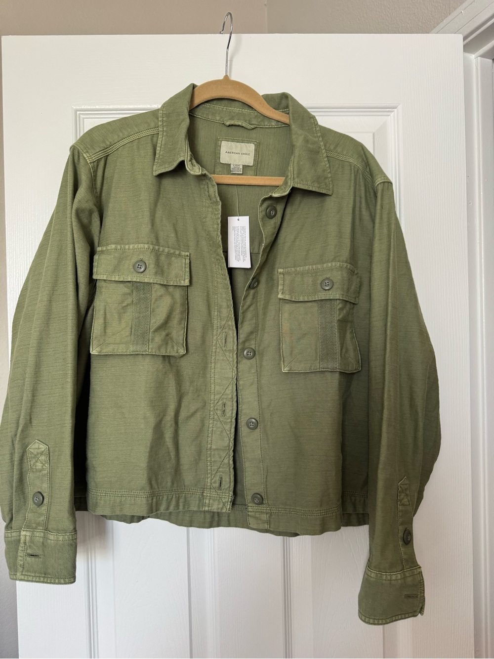 American Eagle Olive Green Utility Jacket